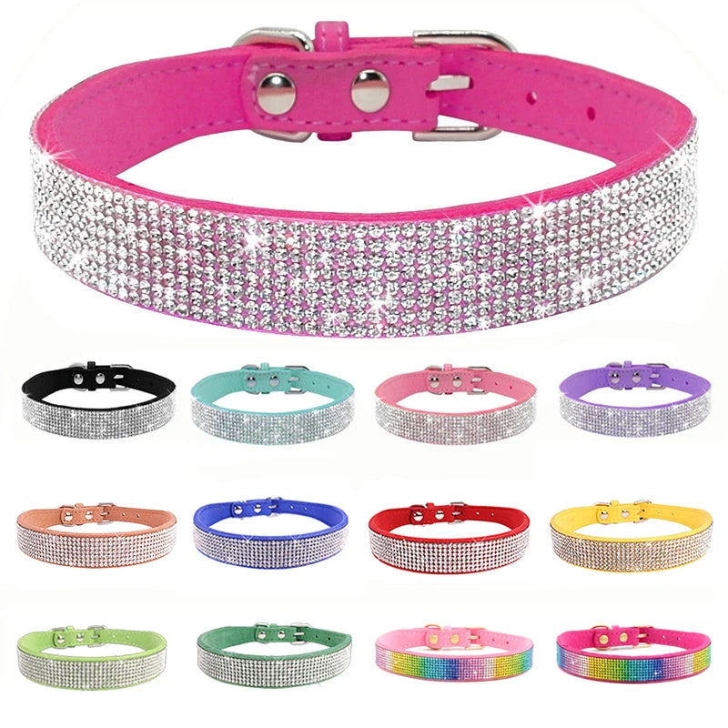 Crystal Glitter Rhinestone Pet Collars