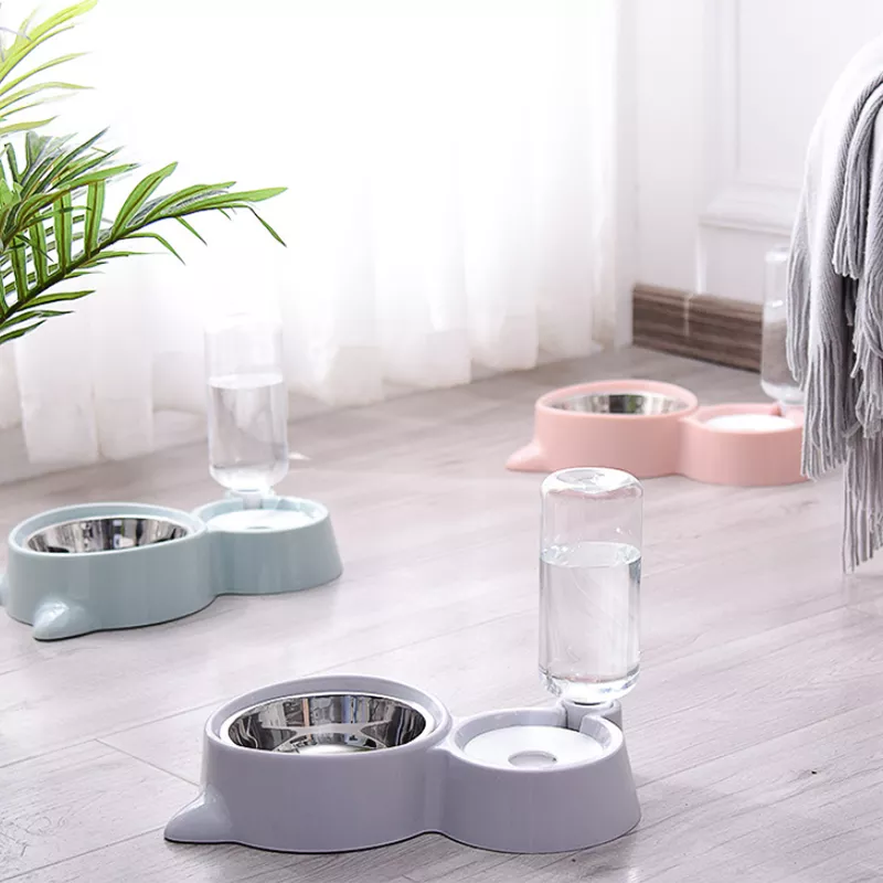 New Automatic 2-in-1 Cat/Dog Bowl Water Dispenser
