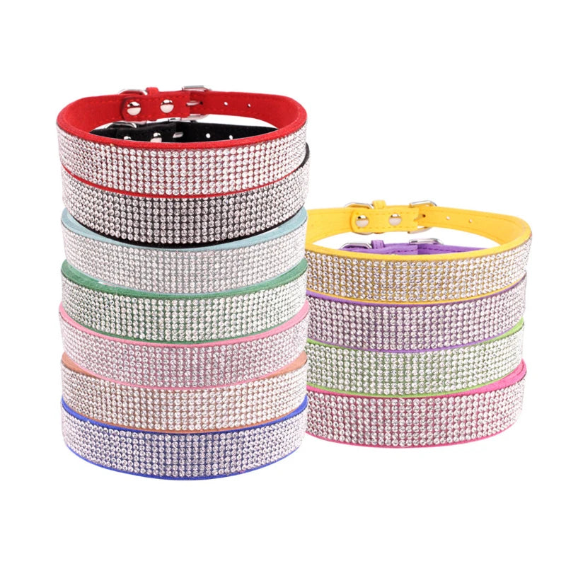 Crystal Glitter Rhinestone Pet Collars