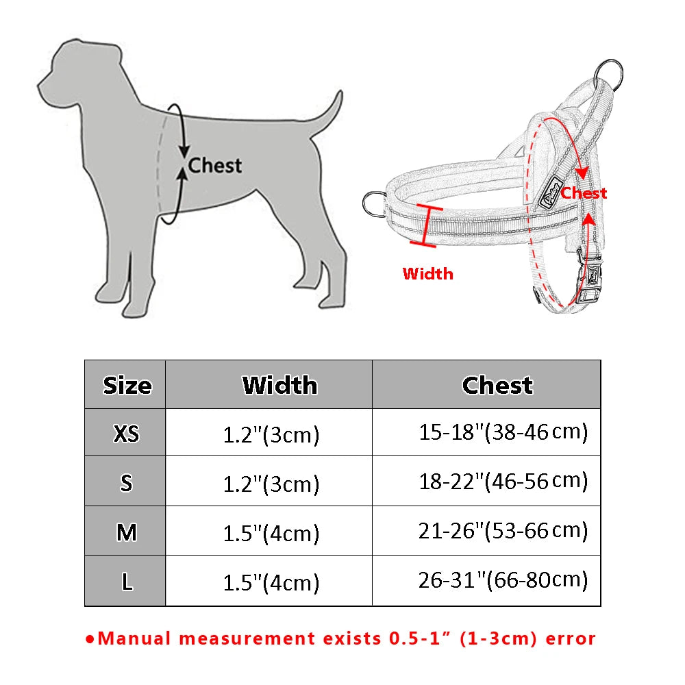 No Pull Dog Reflective Harness