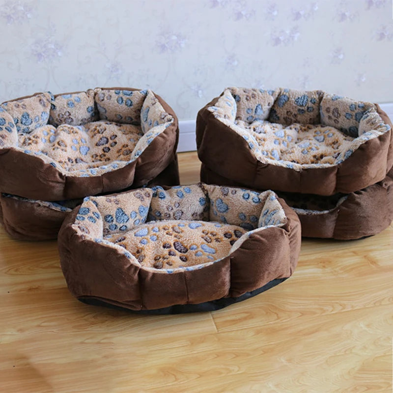 Cotton Plush Pet Bed Sofa 37 x 32 cm