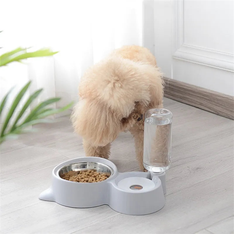 New Automatic 2-in-1 Cat/Dog Bowl Water Dispenser
