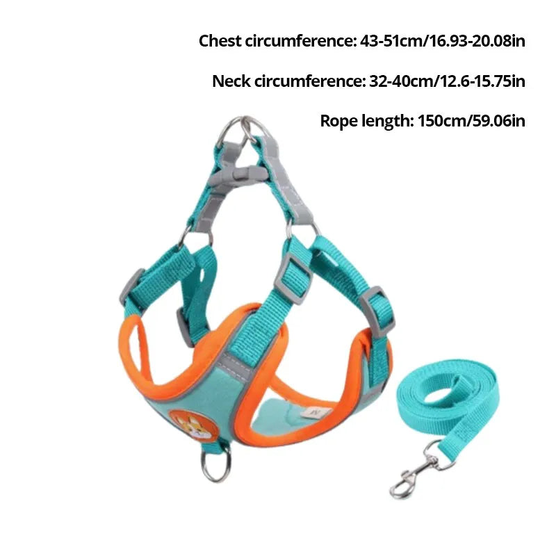 Adjustable No Pull Pet Reflective Dog Harness
