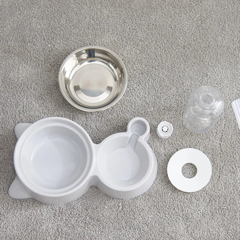 New Automatic 2-in-1 Cat/Dog Bowl Water Dispenser