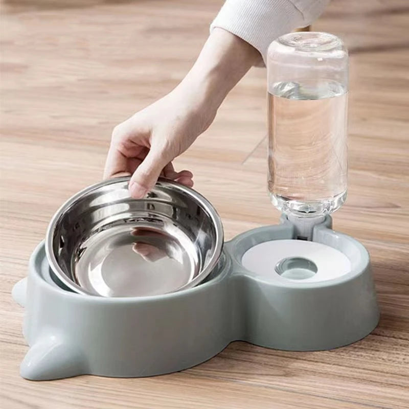 New Automatic 2-in-1 Cat/Dog Bowl Water Dispenser