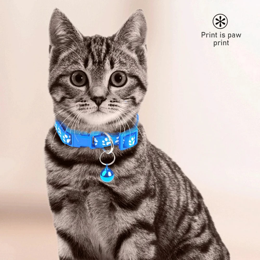 Pet Collar With Bell and footprint image