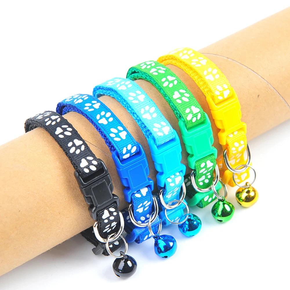 Pet Collar With Bell and footprint image