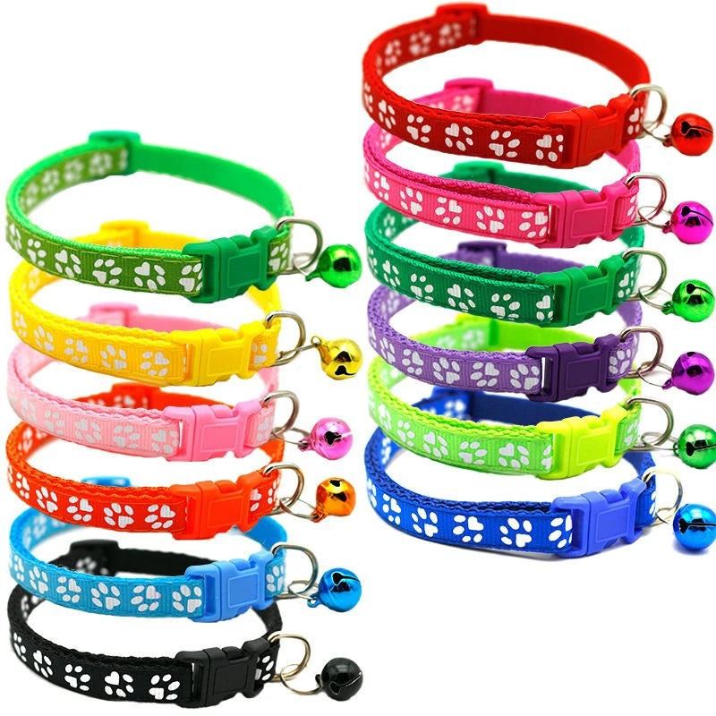 Pet Collar With Bell and footprint image