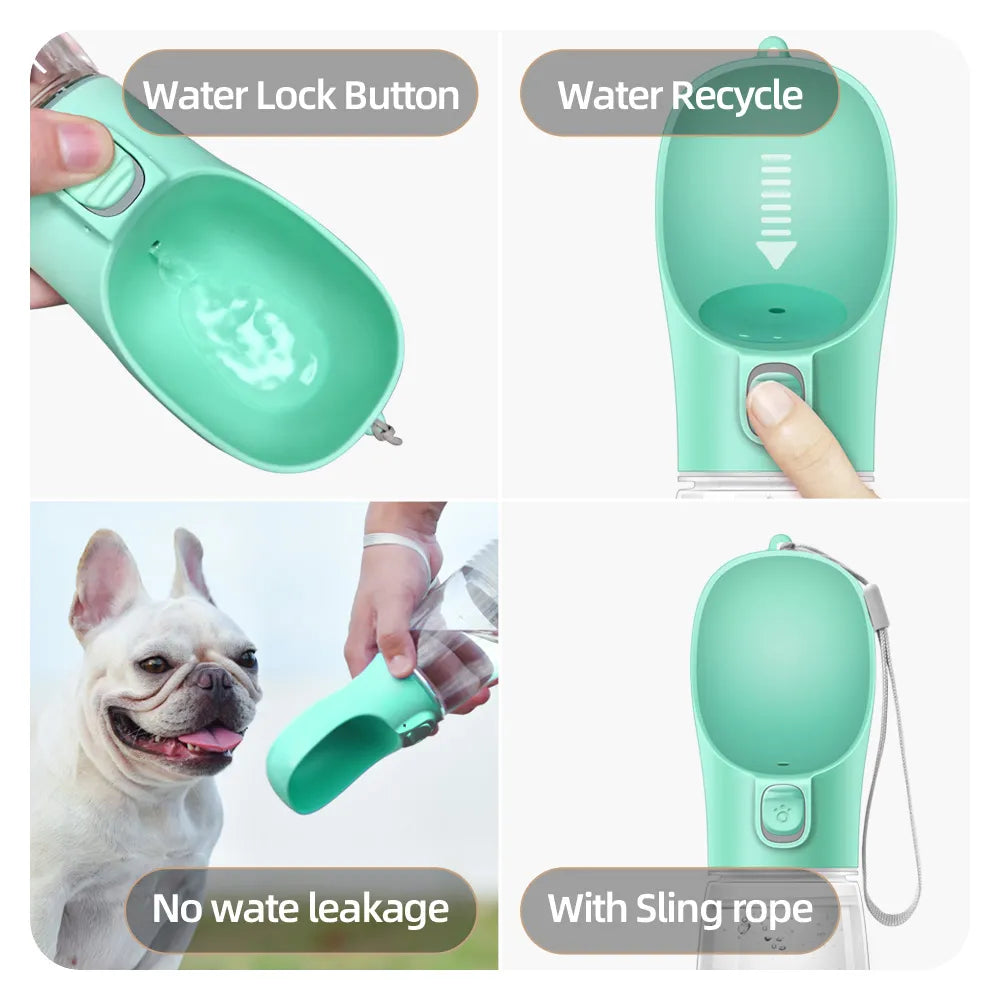Portable Cat or Dog Water Bottle - Great for outdoors