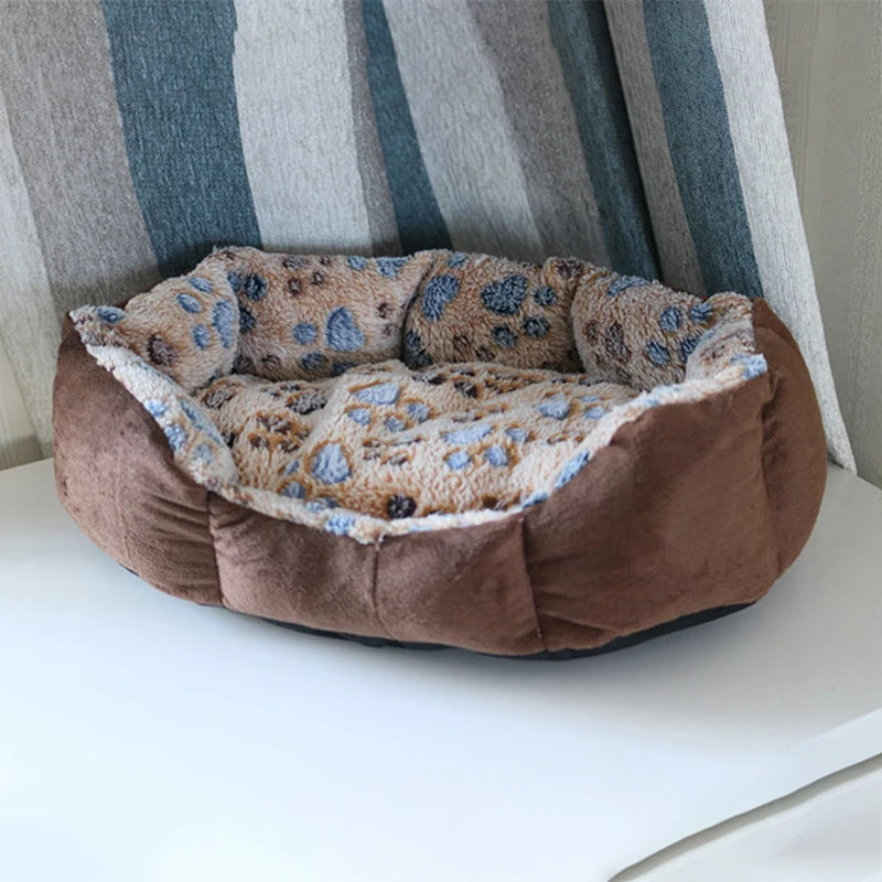 Cotton Plush Pet Bed Sofa 37 x 32 cm