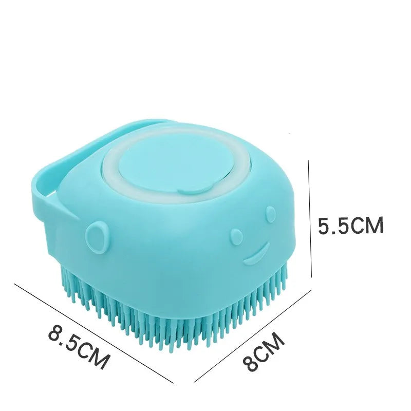 Dog and Cat Bath Massage Gloves - Silicone Soft Brush