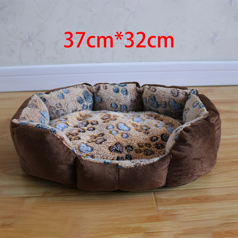 Cotton Plush Pet Bed Sofa 37 x 32 cm