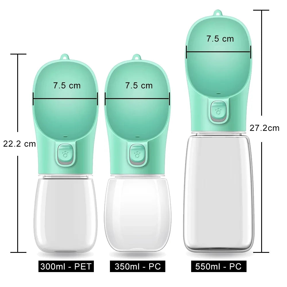Portable Cat or Dog Water Bottle - Great for outdoors