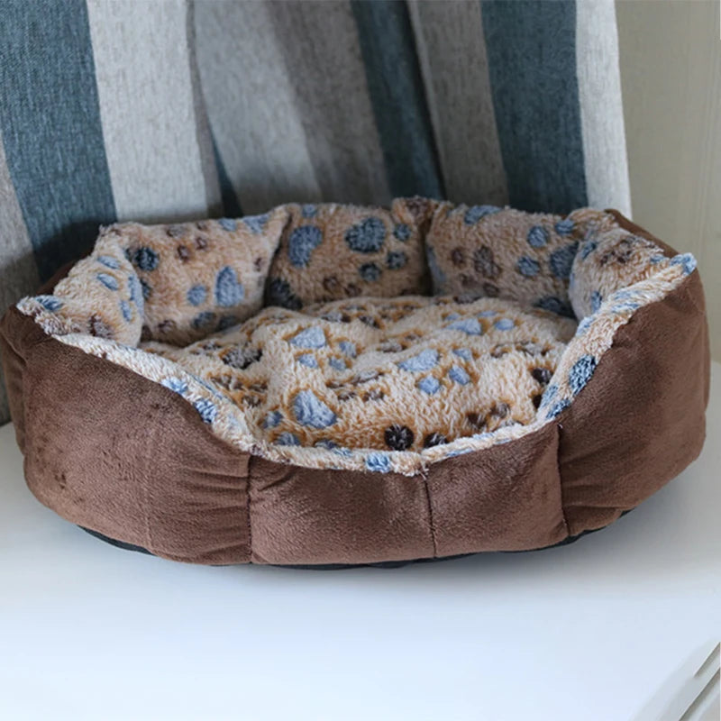 Cotton Plush Pet Bed Sofa 37 x 32 cm