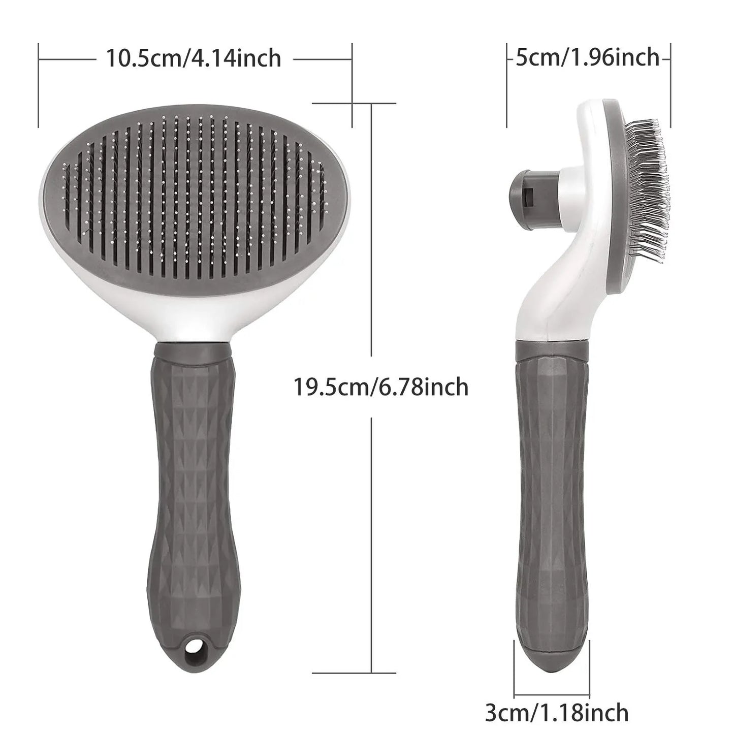 Self Cleaning De-matting Pet Hair Remover Brush For Dogs and Cats