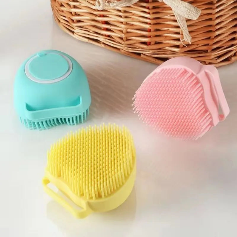 Dog and Cat Bath Massage Gloves - Silicone Soft Brush