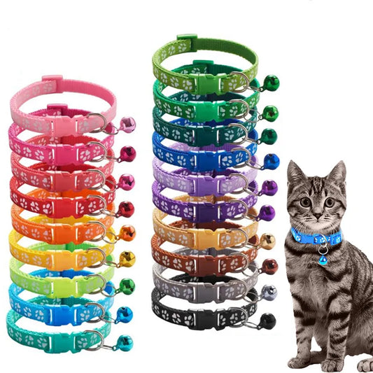 Pet Collar With Bell and footprint image