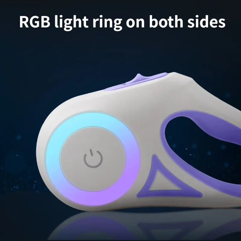 LED Flashlight Pet Leash Retractable